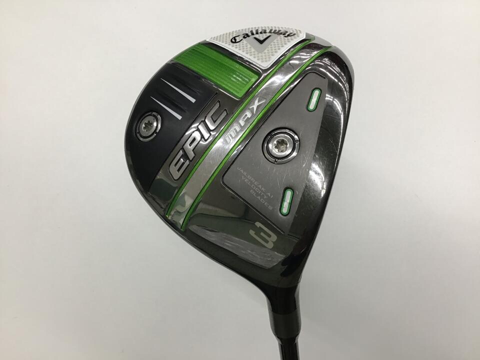 【中古】キャロウェイ EPIC MAX フェアウェイウッド 3W 15° Sフレックス 42.5インチ N.Sﾌﾟﾛ Reigo ForMULAMB＋　75 リシャフト品 Cランク 右利き用 Callaway ゴルフクラブ エピックマックス ゴルフドゥ