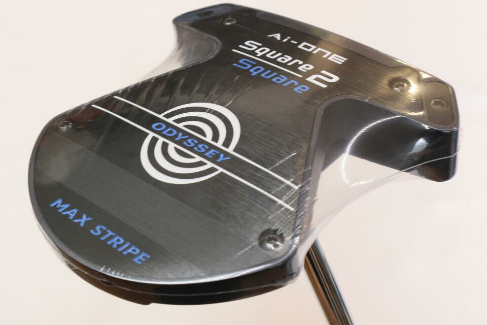 【中古】オデッセイ Ai-ONE Square 2 Square MAX STRIPE パター 33.0インチ ヘッドカバーあり オリジナルスチール Sランク 右利き用 ODYSSEY ゴルフクラブ ゴルフドゥ ゴルフ用品 GOLF DO 中古ゴルフクラブ