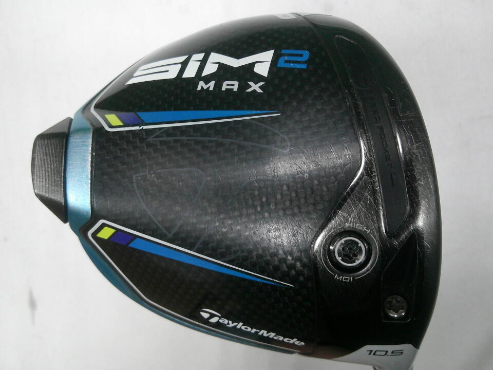 【中古】テーラーメイド SIM2 MAX ドライバー 10.5° Rフレックス 45.75インチ ヘッドカバーあり TENSEI BLUE TM50(SIM2) Cランク 右利き用 Taylormade ゴルフクラブ シム2マックス ゴルフドゥ ゴルフ用品 GOL