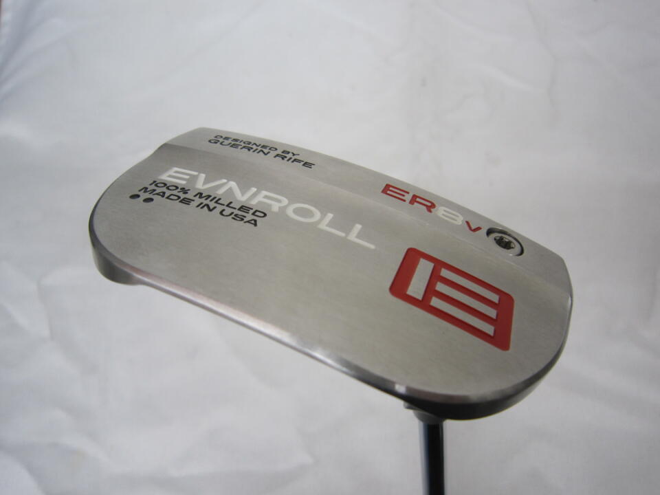 【中古】イーブンロールパター ER8v SHORT PLUMBER パター 33.0インチ ヘッドカバーあり オリジナルスチール Cランク 右利き用 EVNROLL PUTTERS ゴルフクラブ ゴルフドゥ ゴルフ用品 GOLF DO 中古ゴルフ