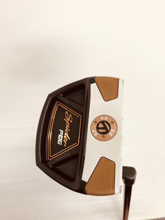 【中古】テーラーメイド Spider FCG BLACK/WHITE CRANK NECK パター 34.0インチ ヘッドカバーあり オリジナルスチール Dランク 右利き用 Taylormade ゴルフクラブ ゴルフドゥ ゴルフ用品 GOLF DO 中古ゴルフ