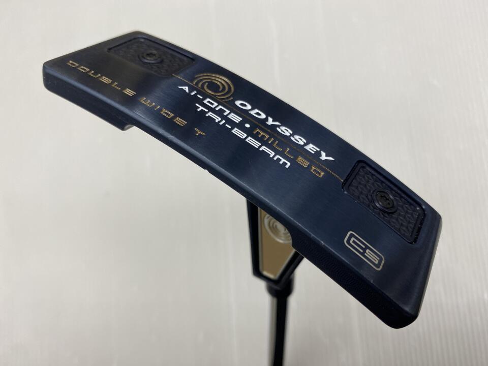 【中古】オデッセイ Ai-ONE MILLED TRI-BEAM DOUBLE WIDE T CS パター 34.0インチ ヘッドカバーあり オリジナルスチール Cランク 右利き用 ODYSSEY ゴルフクラブ ゴルフドゥ ゴルフ用品 GOLF DO 中古ゴルフク