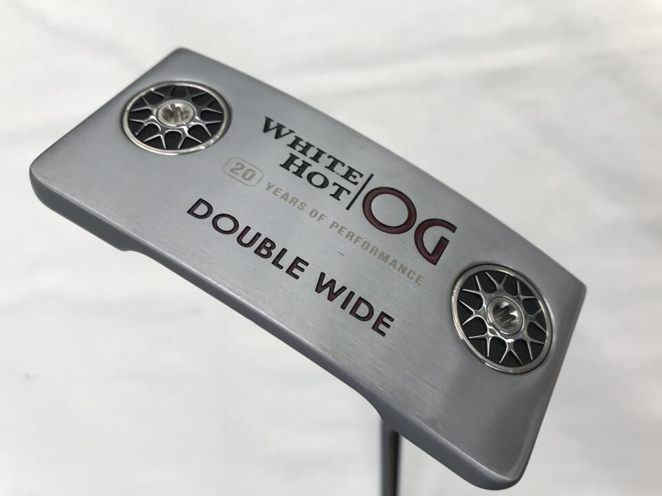 【中古】オデッセイ ホワイト ホット OG DOUBLE WIDE パター 33.0インチ ヘッドカバーあり オリジナルスチール Cランク 右利き用 ODYSSEY ゴルフクラブ ゴルフドゥ ゴルフ用品 GOLF DO 中古ゴルフクラ