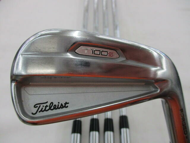 【中古】タイトリスト T100・S 2021 アイアンセット Rフレックス 38.25インチ NS950GH HT リシャフト品 Cランク 右利き用 Titleist ゴルフクラブ ゴルフドゥ ゴルフ用品 GOLF DO 中古ゴルフクラブ