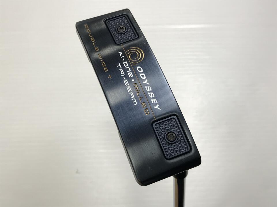 【中古】オデッセイ Ai-ONE MILLED TRI-BEAM DOUBLE WIDE T パター 34.0インチ ヘッドカバーあり オリジナルスチール Cランク 右利き用 ODYSSEY ゴルフクラブ ゴルフドゥ ゴルフ用品 GOLF DO 中古ゴルフクラ