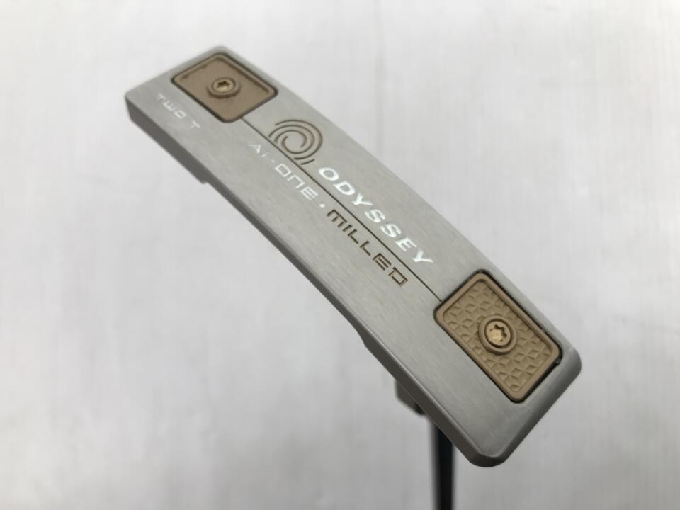 【中古】オデッセイ Ai-ONE MILLED SILVER TWO T パター 34.0インチ ヘッドカバーあり オリジナルスチール Bランク 右利き用 ODYSSEY ゴルフクラブ ゴルフドゥ ゴルフ用品 GOLF DO 中古ゴルフクラブ