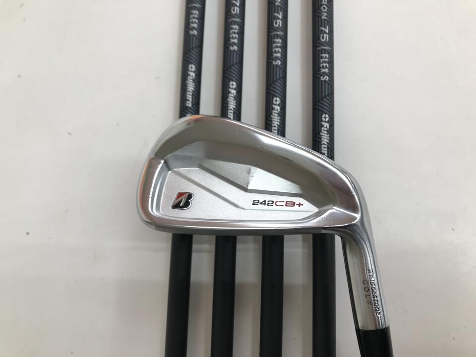 【中古】ブリヂストン 242CB+ アイアンセット Sフレックス 37.75インチ TRAVIL　IRON　75 リシャフト品 Cランク 右利き用 BRIDGESTONE ゴルフクラブ ゴルフドゥ ゴルフ用品 GOLF DO 中古ゴルフクラブ
