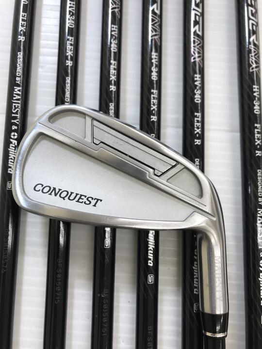 【中古】マジェスティゴルフ MAJESTY CONQUEST 2022 アイアンセット Rフレックス 38.25インチ SPEEDER NX HV340 Cランク 右利き用 MAJESTY ゴルフクラブ ゴルフドゥ ゴルフ用品 GOLF DO 中古ゴルフクラブ