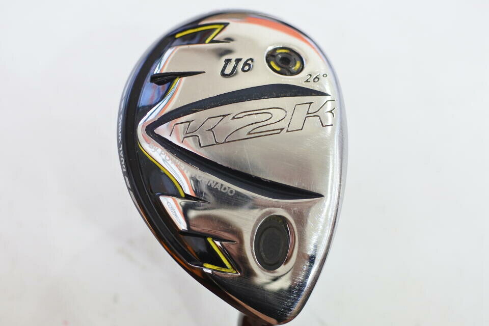 【中古】キャスコ K2K ワンレングス ユーティリティ 26° Rフレックス 39.5インチ ヘッドカバーあり ATTAS MB-HY Cランク 右利き用 Kasco ゴルフクラブ ゴルフドゥ ゴルフ用品 GOLF DO 中古ゴルフクラ