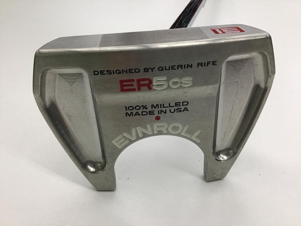 【中古】イーブンロールパター ER5 CS パター 34.0インチ ヘッドカバーあり オリジナルスチール Bランク 右利き用 EVNROLL PUTTERS ゴルフクラブ ゴルフドゥ ゴルフ用品 GOLF DO 中古ゴルフクラブ