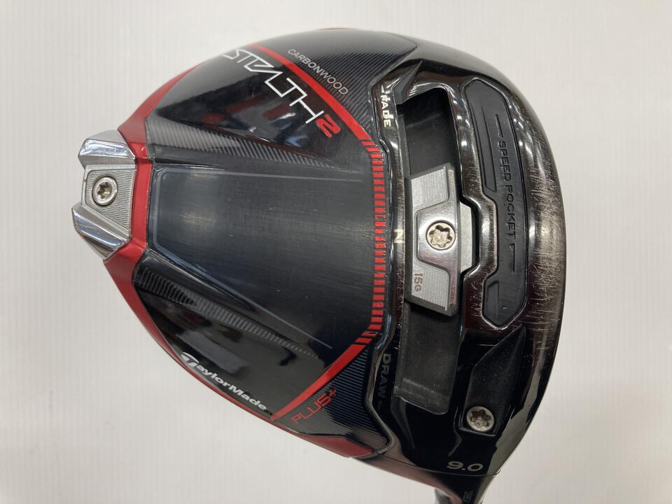 【中古】テーラーメイド STEALTH2 PLUS ドライバー 9° Sフレックス 45.25インチ ヘッドカバーあり Speeder 661EVOLTION 4 リシャフト品 Cランク 右利き用 Taylormade ゴルフクラブ ステルス2プラス ゴルフド