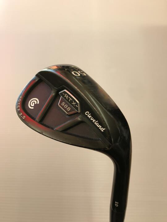 【中古】【訳あり】クリーブランド 588 RTX 2.0 CB ブラックサテン ウェッジ 50° Sフレックス 35.625インチ NSプロ950GH Dランク 右利き用 Cleveland ゴルフクラブ ゴルフドゥ ゴルフ用品 GOLF DO 中古ゴ
