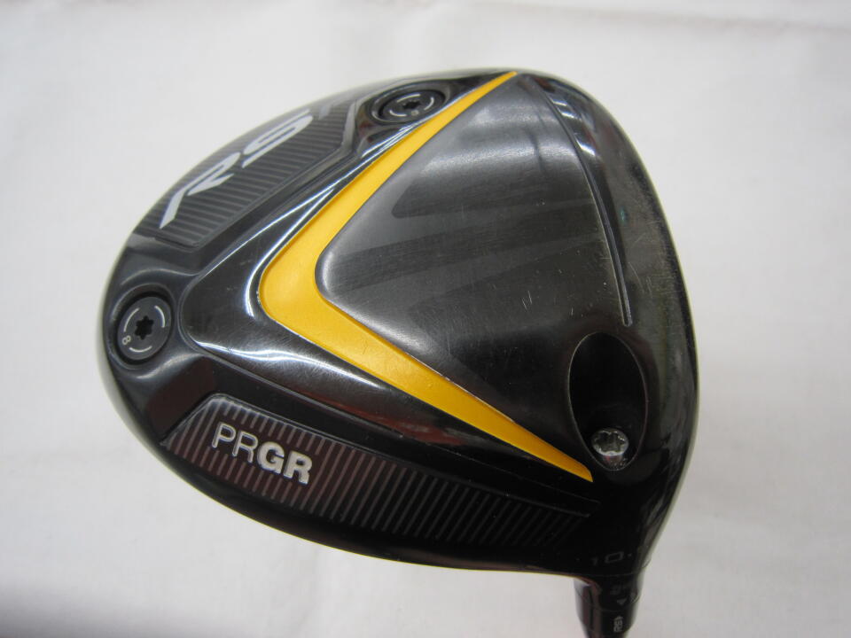 【中古】プロギア RS F JUST ドライバー 10.5° Sフレックス 45.25インチ ヘッドカバーあり ◆リシャフト◆ATTAS 5GOGO 6 リシャフト品 Cランク 右利き用 PRGR ゴルフクラブ ゴルフドゥ ゴルフ用品 GOLF