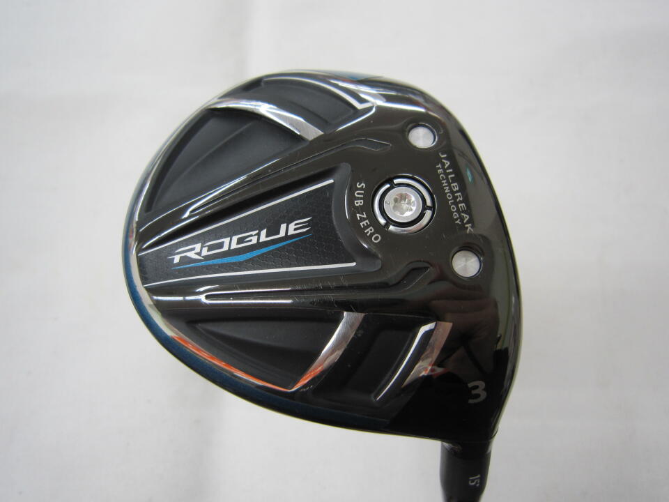 【中古】キャロウェイ ROGUE SUB ZERO フェアウェイウッド 3W 15° Sフレックス 43.0インチ ヘッドカバーあり Speeder EVOLUTION for CW 50 Cランク 右利き用 Callaway ゴルフクラブ ローグサブゼロ ゴルフドゥ
