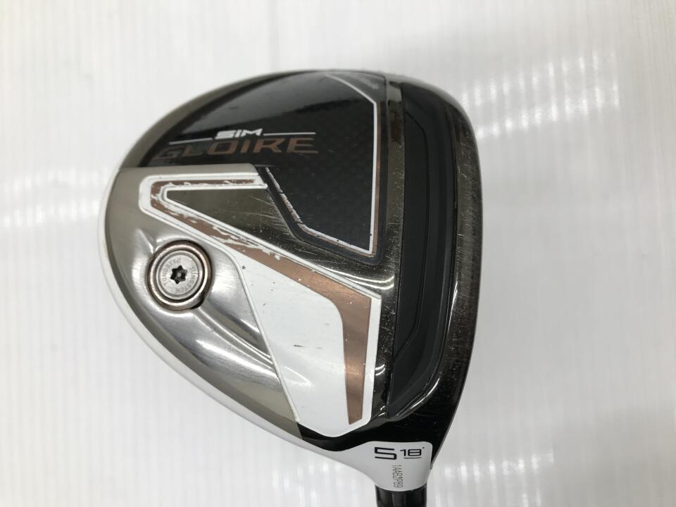 【中古】テーラーメイド SIM GLOIRE フェアウェイウッド 5W 18° Sフレックス 42.75インチ ヘッドカバーあり AIR Speeder TM Dランク 右利き用 Taylormade ゴルフクラブ シムグローレ ゴルフドゥ ゴルフ用