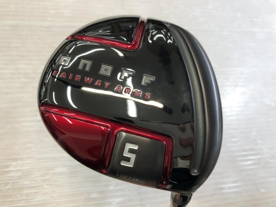 【中古】グローブライド ONOFF FAIRWAY ARMS AKA 2022 フェアウェイウッド 5W 18° SRフレックス 42.25インチ ヘッドカバーあり Speeder EVOLUTION6FW リシャフト品 Cランク 右利き用 GLOBERIDE ゴルフクラブ オノ