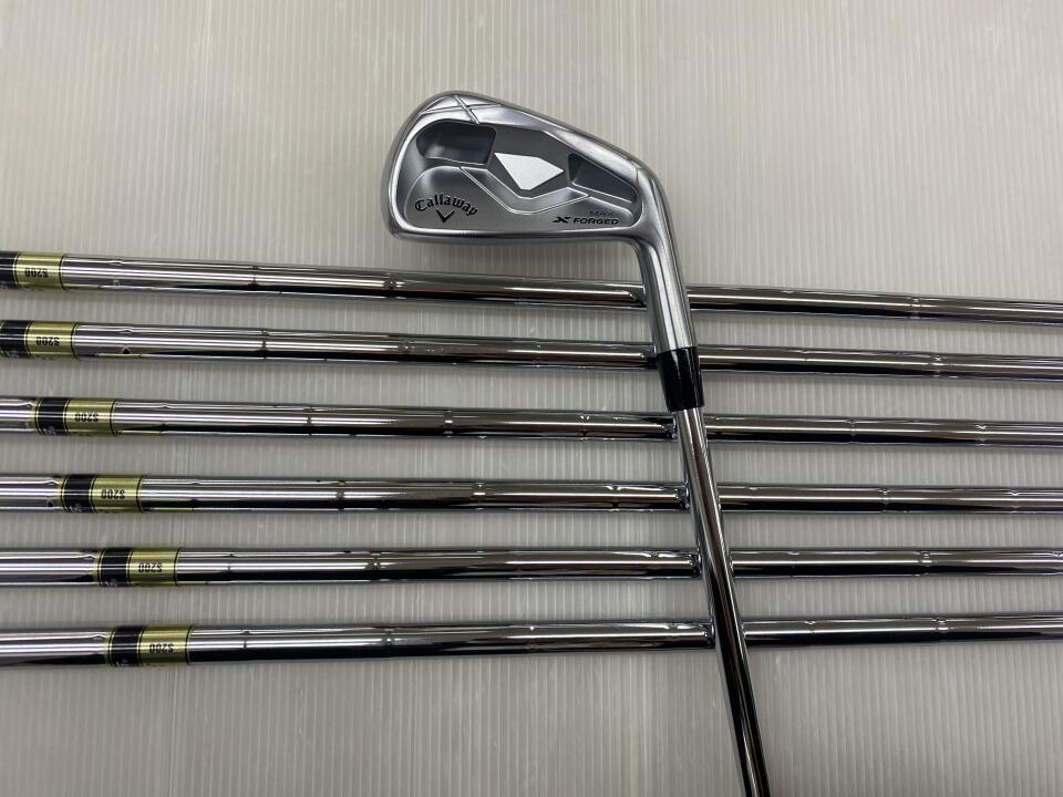 【中古】キャロウェイ X FORGED MAX アイアンセット S200フレックス 38.0インチ ダイナミックゴールド リシャフト品 Cランク 右利き用 Callaway ゴルフクラブ エックスフォージドマックス ゴルフド