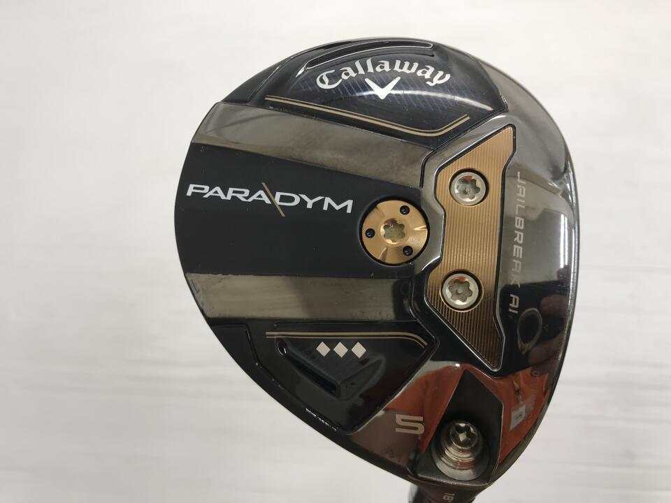 【中古】キャロウェイ PARADYM ◆◆◆ US フェアウェイウッド 5W 18° Sフレックス 42.5インチ ヘッドカバーあり MITSUBISHI Kaili White 70 Cランク 右利き用 Callaway ゴルフクラブ パラダイム トリプルダ