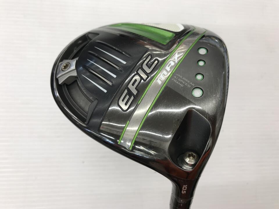 【中古】キャロウェイ EPIC MAX ドライバー 10.5° SRフレックス 45.0インチ ヘッドカバーあり SPEEDER NX40 リシャフト品 Dランク 右利き用 Callaway ゴルフクラブ エピックマックス ゴルフドゥ ゴル