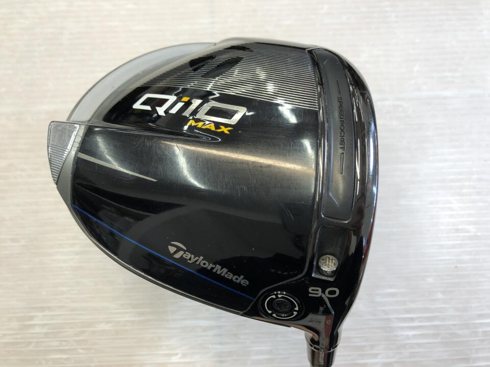 【中古】テーラーメイド Qi10 MAX ドライバー 9&deg; SRフレックス 45.25インチ ヘッドカバーあり Diamana BLUE TM50 Cランク 右利き用 Taylormade ゴルフクラブ Qi10マックス ゴルフドゥ ゴルフ用品 GOLF DO 中｜ゴルフ ドゥ 中古クラブ店