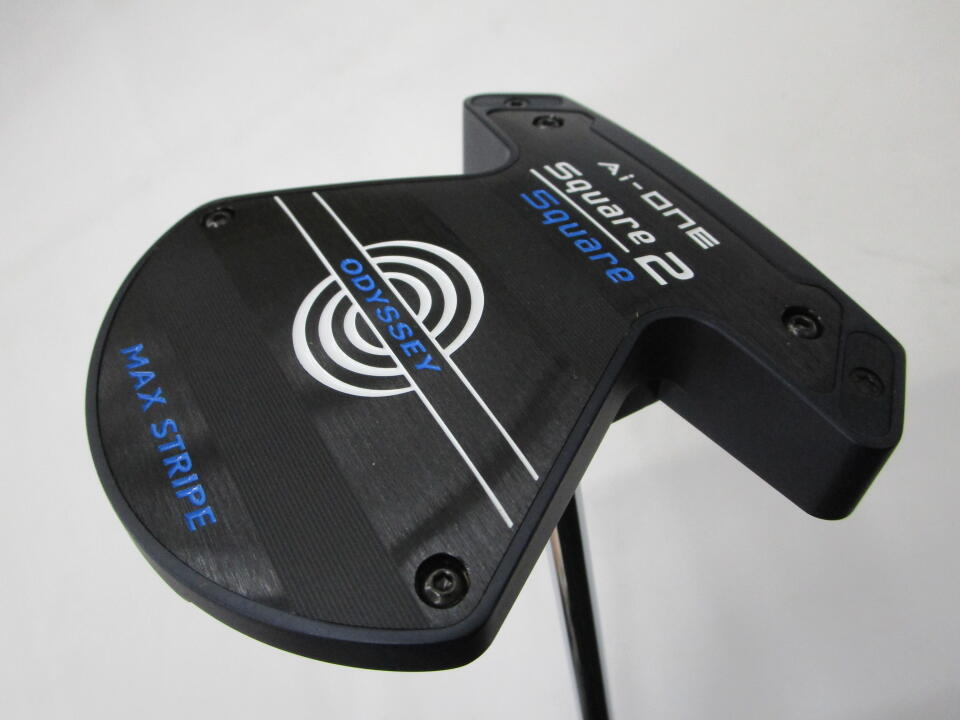 【中古】オデッセイ Ai-ONE Square 2 Square MAX STRIPE パター 33.0インチ ヘッドカバーあり オリジナルスチール Cランク 右利き用 ODYSSEY ゴルフクラブ ゴルフドゥ ゴルフ用品 GOLF DO 中古ゴルフクラブ