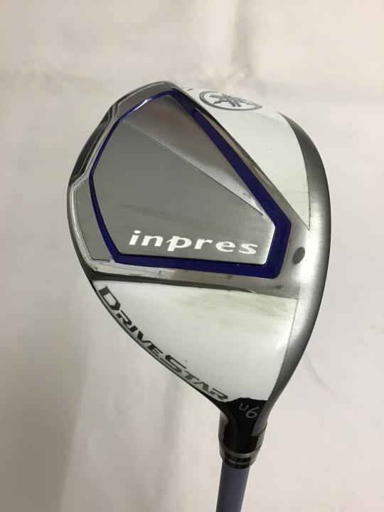 【中古】【レディースモデル】ヤマハ inpres DRIVESTAR レディス ユーティリティ 27° Lフレックス 38.5インチ ヘッドカバーあり VANQUISH for YAMAHA LM423u Cランク 右利き用 YAMAHA ゴルフクラブ インプレ
