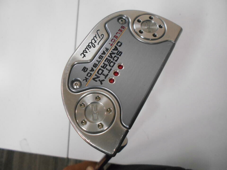 【中古】タイトリスト SC SELECT FASTBACK 2 2018 パター 33.0インチ ヘッドカバーあり オリジナルスチール Cランク 右利き用 Titleist ゴルフクラブ スコッティキャメロン セレクトファストバック2 ゴ