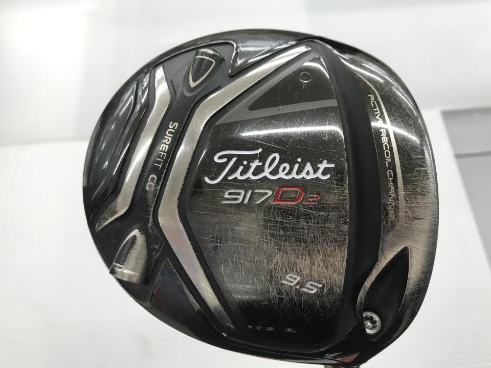 【中古】タイトリスト 917Ｄ2 ドライバー 9.5° Sフレックス 45.5インチ ディアマナ　W 60 リシャフト品 Dランク 右利き用 Titleist ゴルフクラブ ゴルフドゥ ゴルフ用品 GOLF DO 中古ゴルフクラブ