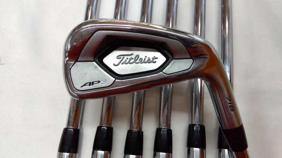 【中古】タイトリスト AP 3 718 アイアンセット X100フレックス 38.0インチ AMT TOUR WHITE Cランク 右利き用 Titleist ゴルフクラブ ゴルフドゥ ゴルフ用品 GOLF DO 中古ゴルフクラブ