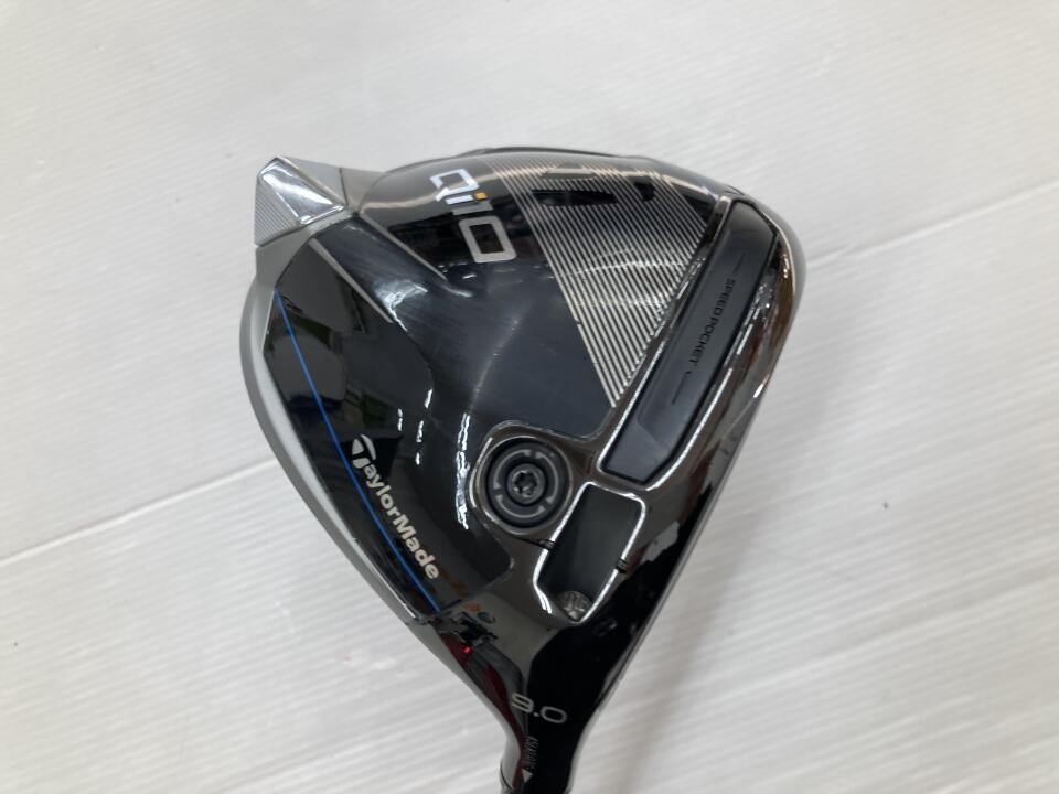 【中古】テーラーメイド Qi10 ドライバー 9° Sフレックス 45.25インチ ヘッドカバーあり LIN-Q BLUE EX 5 リシャフト品 Cランク 右利き用 Taylormade ゴルフクラブ ゴルフドゥ ゴルフ用品 GOLF DO 中古ゴ
