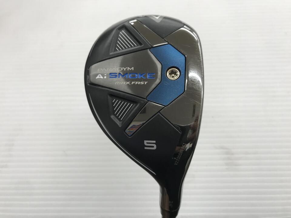 【中古】キャロウェイ PARADYM Ai SMOKE ユーティリティ 24° Sフレックス 39.25インチ ヘッドカバーあり TENSE BLUE 40 for Callway リシャフト品 Cランク 右利き用 Callaway ゴルフクラブ パラダイムAiスモー 23,502円