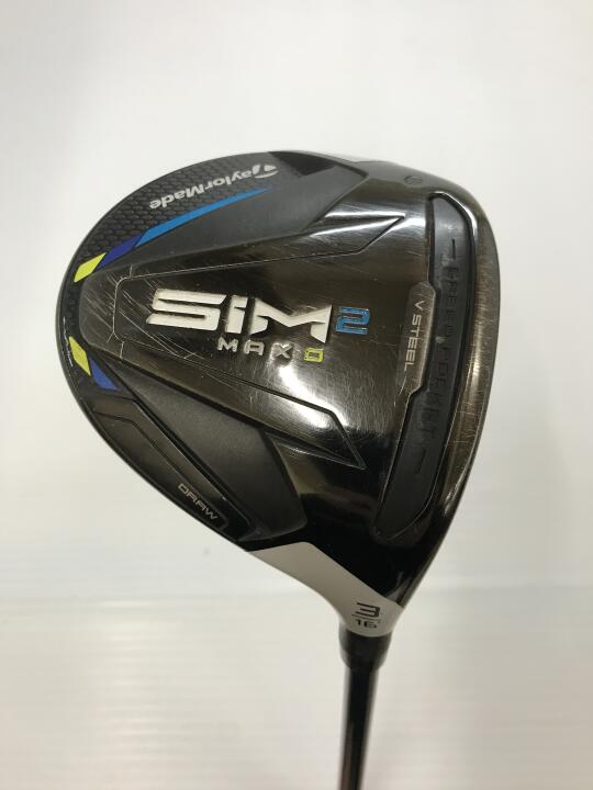 【中古】テーラーメイド SIM2 MAX-D フェアウェイウッド 3W 16° Sフレックス 43.25インチ ヘッドカバーあり TENSEI BLUE TM50(SIM2) Dランク 右利き用 Taylormade ゴルフクラブ シム2マックスD ゴルフドゥ ゴ
