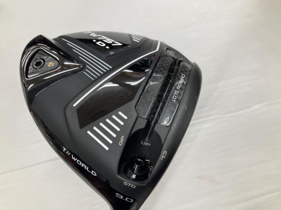 【中古】ホンマゴルフ TOUR WORLD TW757 D ドライバー 9° Sフレックス 46.0インチ ヘッドカバーあり VIZARD for TW757 50 Cランク 右利き用 ゴルフクラブ ツアーワールド ゴルフドゥ ゴルフ用品 GOLF DO 中