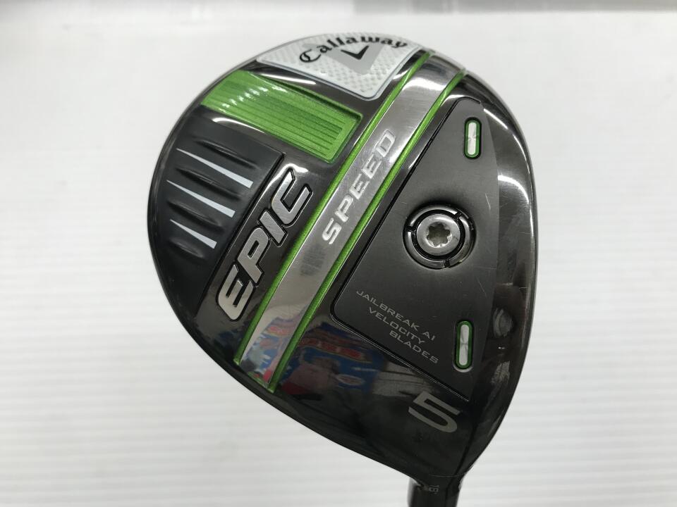 【中古】キャロウェイ EPIC SPEED フェアウェイウッド 5W 18° Sフレックス 42.25インチ Speeder 661EVOLUTION 7 リシャフト品 Cランク 右利き用 Callaway ゴルフクラブ エピックスピード ゴルフドゥ ゴル