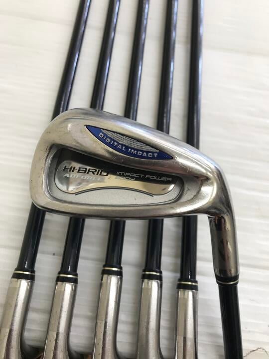 【中古】ダンロップ ハイブリッド アドフォース アイアンセット Rフレックス 37.0インチ HB300 Dランク 右利き用 DUNLOP ゴルフクラブ ゴルフドゥ ゴルフ用品 GOLF DO 中古ゴルフクラブ