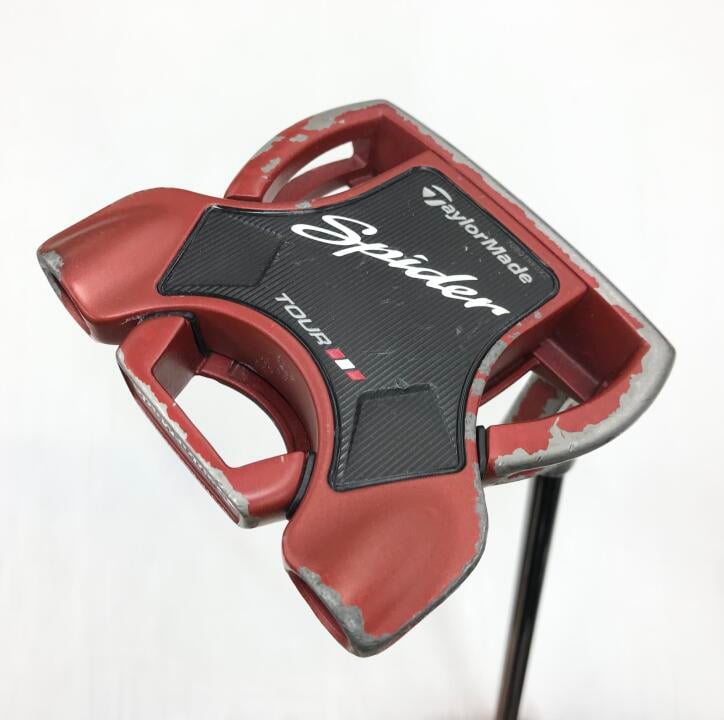 【中古】【訳あり】テーラーメイド Spider TOUR Red パター 34.0インチ ヘッドカバーあり オリジナルスチール Dランク 右利き用 Taylormade ゴルフクラブ ゴルフドゥ ゴルフ用品 GOLF DO 中古ゴルフク