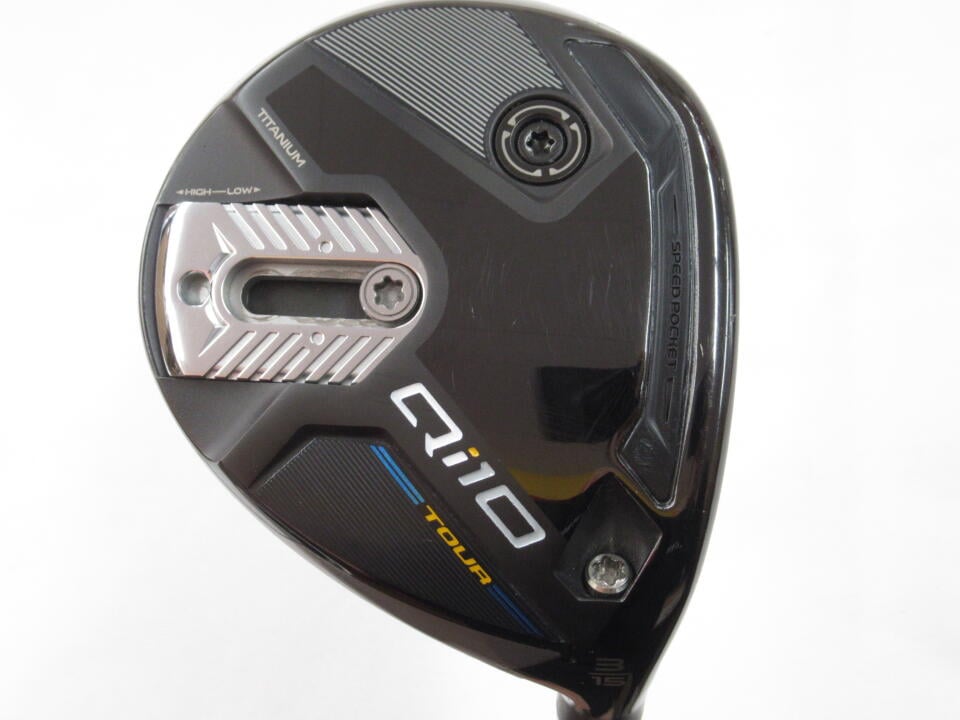 【中古】テーラーメイド Qi10 TOUR フェアウェイウッド 3W 15° Sフレックス 43.25インチ ヘッドカバーあり Diamana SILVER TM50 Cランク 右利き用 Taylormade ゴルフクラブ Qi10ツアー ゴルフドゥ ゴルフ用