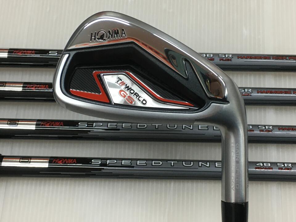 【中古】ホンマゴルフ TOUR WORLD GS アイアンセット SRフレックス 37.75インチ SPEEDTUNED 48 Bランク 右利き用 ゴルフクラブ ツアーワールドGS ゴルフドゥ ゴルフ用品 GOLF DO 中古ゴルフクラブ