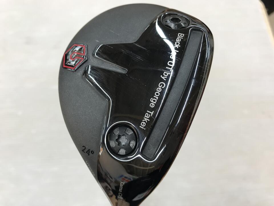 【中古】ジョージ武井デザイン GTD Black Ice ユーティリティ 24° Xフレックス 39.5インチ ヘッドカバーあり SPEEDER TR HYBRID 85 リシャフト品 Cランク 右利き用 GTD ゴルフクラブ ゴルフドゥ ゴルフ用