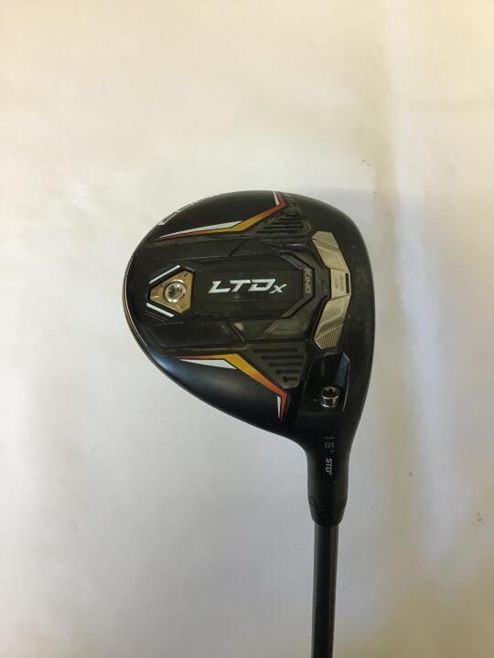 【中古】コブラ KING LTDx Gold/Black フェアウェイウッド 3W 15° Rフレックス 43.25インチ ヘッドカバーあり Even Flow Riptide CB リシャフト品 Cランク 右利き用 COBRA ゴルフクラブ キング ゴルフドゥ ゴ