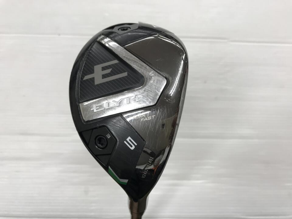 【中古】キャロウェイ ELYTE MAX FAST ユーティリティ 24° Rフレックス 38.75インチ ヘッドカバーあり LIN-Q GREEN 40 for Callaway Cランク 右利き用 Callaway ゴルフクラブ エリートマックスファスト ゴル