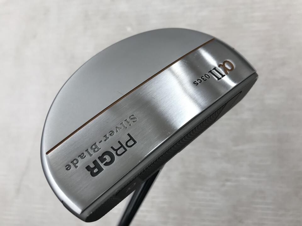 【中古】プロギア SILVER-BLADE α2-03CS パター 33.0インチ ヘッドカバーあり オリジナルスチール Cランク 右利き用 PRGR ゴルフクラブ ゴルフドゥ ゴルフ用品 GOLF DO 中古ゴルフクラブ