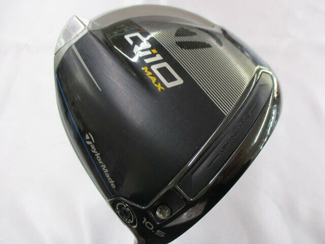 【中古】テーラーメイド Qi10 MAX US ドライバー 10.5&deg; Sフレックス 45.5インチ ヘッドカバーあり KUROKAGE 60（M2用） リシャフト品 Cランク 右利き用 Taylormade ゴルフクラブ Qi10マックス ゴルフドゥ｜ゴルフ ドゥ 中古クラブ店