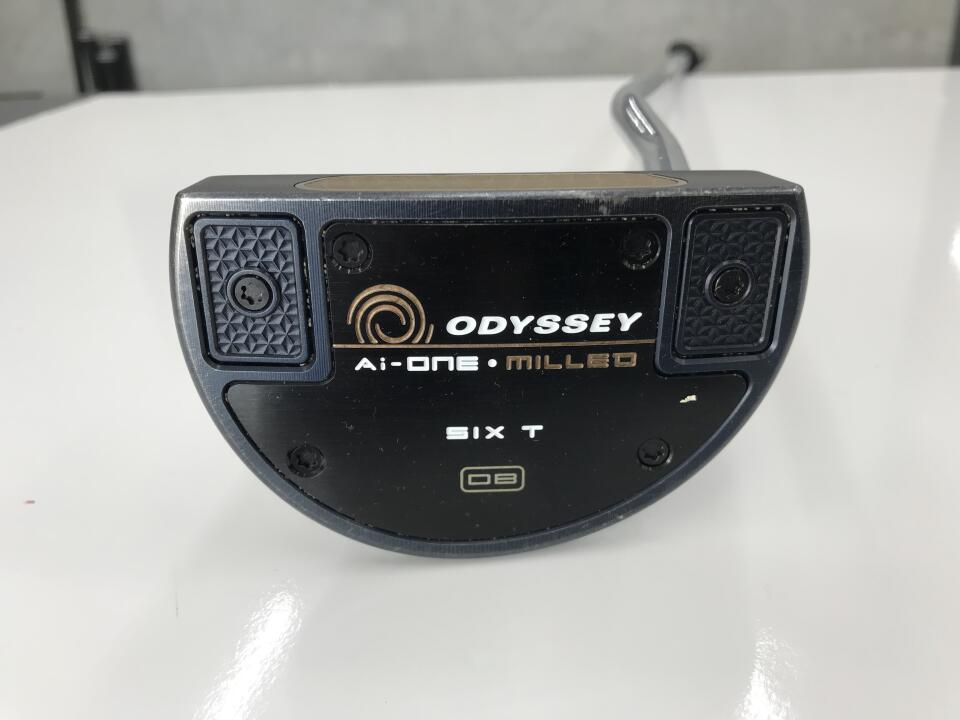 【中古】オデッセイ Ai-ONE MILLED SIX T パター 34.0インチ オリジナルスチール Cランク 右利き用 ODYSSEY ゴルフクラブ ゴルフドゥ ゴルフ用品 GOLF DO 中古ゴルフクラブ