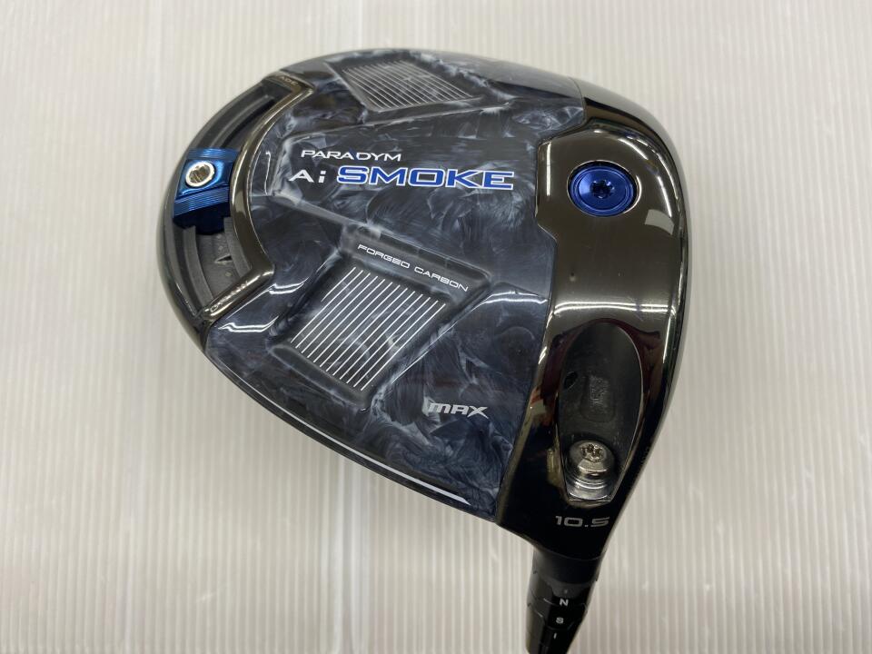 【中古】キャロウェイ PARADYM Ai SMOKE MAX ドライバー 10.5° Sフレックス 45.75インチ ヘッドカバーあり ツアーAD GC-5 リシャフト品 Bランク 右利き用 Callaway ゴルフクラブ パラダイムAiスモークマッ