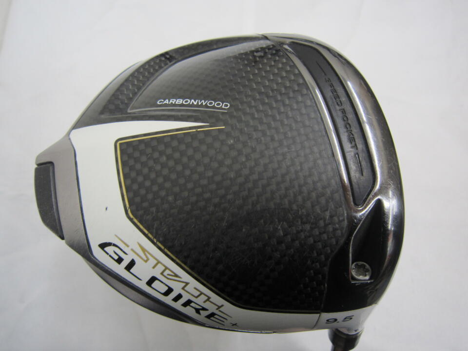 【中古】テーラーメイド STEALTH GLOIRE+ ドライバー 9.5° SRフレックス 46.0インチ ヘッドカバーあり ◆リシャフト◆鎬(SHINOGI) 50 リシャフト品 Cランク 右利き用 Taylormade ゴルフクラブ ステルスグ