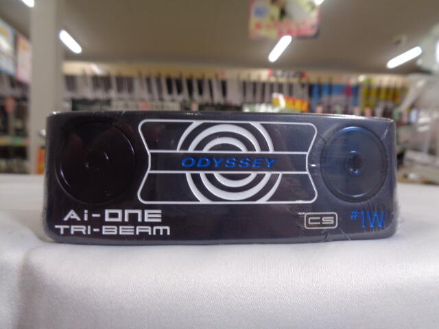 【中古】オデッセイ Ai-ONE TRI-BEAM #1W CS パター 34.0インチ ヘッドカバーあり オリジナルスチール Sランク 右利き用 ODYSSEY ゴルフクラブ ゴルフドゥ ゴルフ用品 GOLF DO 中古ゴルフクラブ