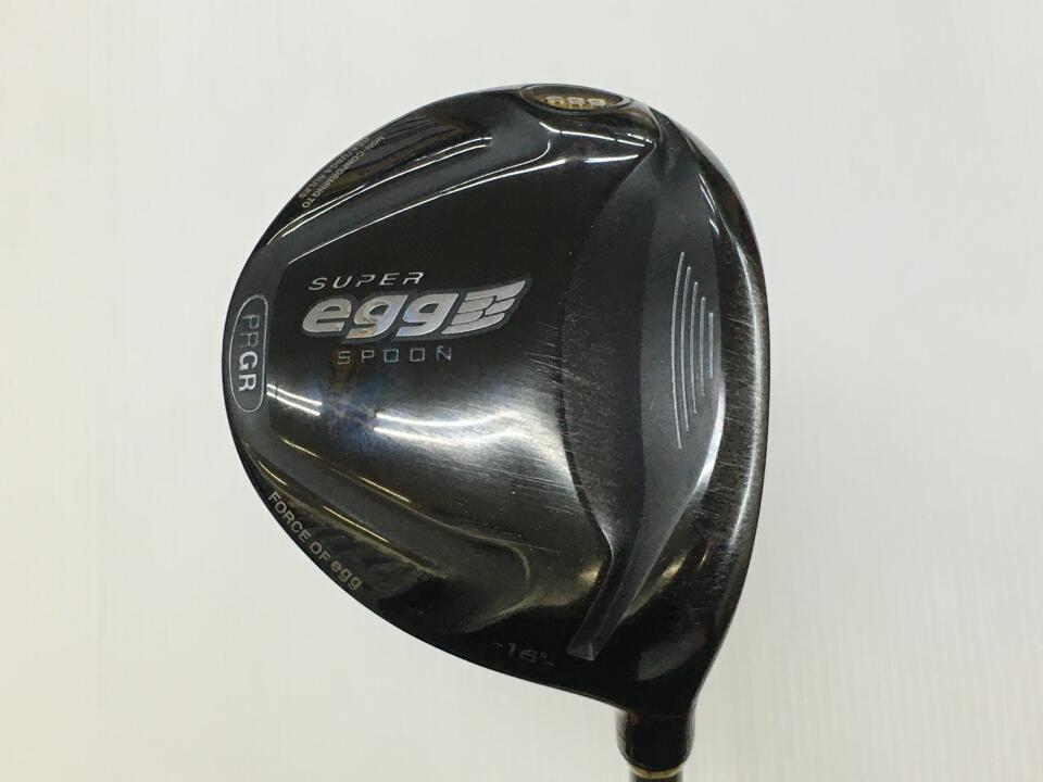 【中古】プロギア SUPER egg SPOON フェアウェイウッド FW 16° 43.25インチ ヘッドカバーあり egg オリジナルカーボン Cランク 右利き用 PRGR ゴルフクラブ ゴルフドゥ ゴルフ用品 GOLF DO 中古ゴルフク