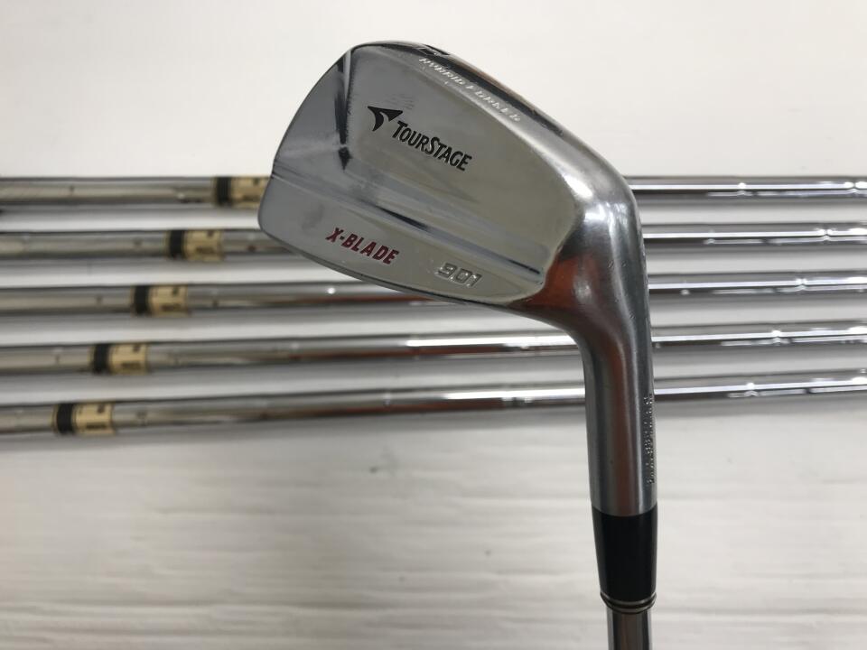 【中古】ブリヂストン ツアーステージ X-BLADE 901 アイアンセット 23.5&deg; S200フレックス 37.5インチ ダイナミックゴールド Dランク 右利き用 BRIDGESTONE ゴルフクラブ ゴルフドゥ ゴルフ用品 GOLF DO｜ゴルフ ドゥ 中古クラブ店