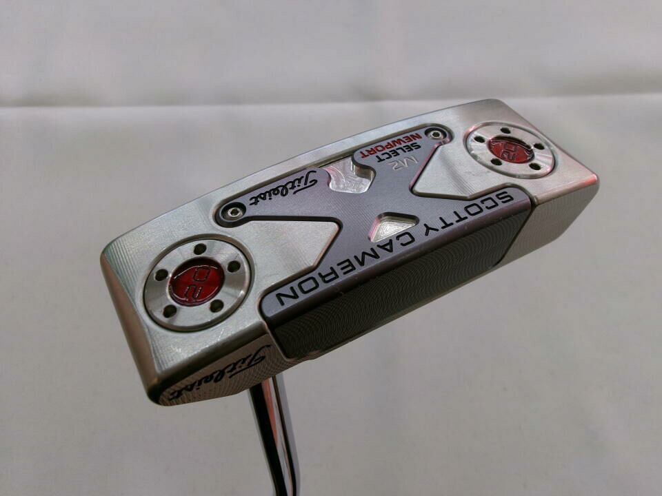 【中古】タイトリスト SC SELECT NEWPORT M2 2016 パター 33.0インチ ヘッドカバーあり オリジナルスチール Dランク 右利き用 Titleist ゴルフクラブ スコッティキャメロン セレクト ニューポートM2 ゴ